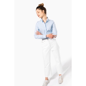 Chemise coton / élasthanne manches longues femme 23
