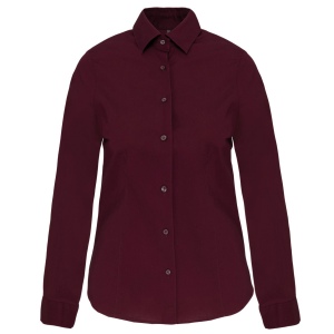 Chemise coton / élasthanne manches longues femme 7