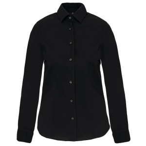 Chemise coton / élasthanne manches longues femme 2