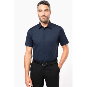 Chemise coton / élasthanne manches courtes