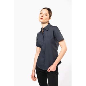 Chemise coton / élasthanne manches courtes femme 20
