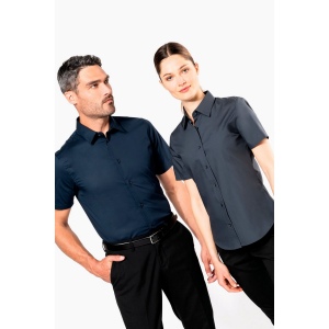 Chemise coton / élasthanne manches courtes femme 30