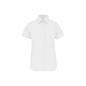 Chemise coton / élasthanne manches courtes femme 4