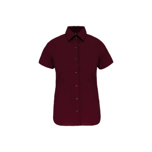 Chemise coton / élasthanne manches courtes femme 7