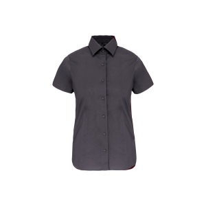 Chemise coton / élasthanne manches courtes femme 5