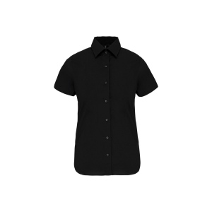 Chemise coton / élasthanne manches courtes femme 2
