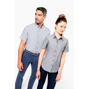 Chemise Oxford manches courtes femme 36