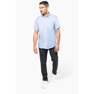 Chemise micro-sergé manches courtes sans repassage 16