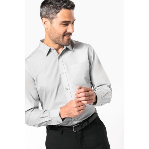 Chemise popeline manches longues