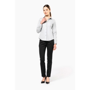 Chemise popeline manches longues femme 28