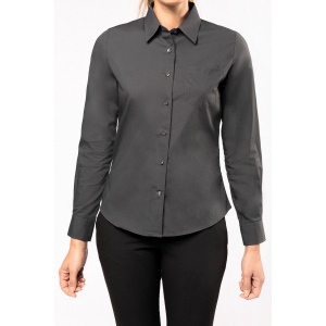 Chemise popeline manches longues femme 36