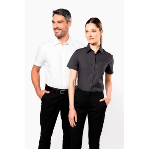Chemise popeline manches courtes femme 38