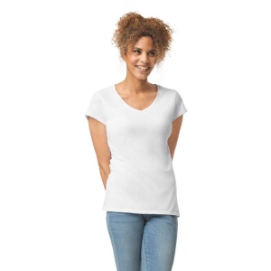T-shirt femme col v Softstyle 12