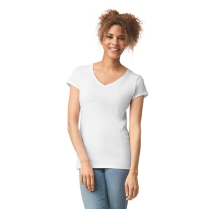 T-shirt femme col v Softstyle 13