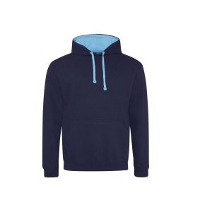 Sweat capuche contrastée 34