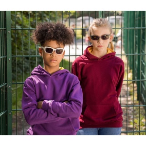 Sweat enfant capuche contrastée