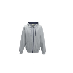 Sweat capuche zippé contrasté 9