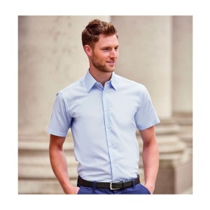 MEN'S SHORT SLEEVE TAILORED OXFORD SHIRT