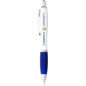 Stylo bille avec corps blanc et grip coloré Nash (encre noire) 31
