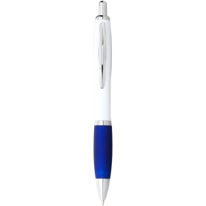 Stylo bille avec corps blanc et grip coloré Nash (encre noire)