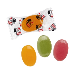 Bonbons en flowpack, Maxi oval