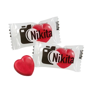 Bonbons en forme de cœur