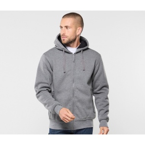 Sweat capuche zippé doublé polaire sherpa