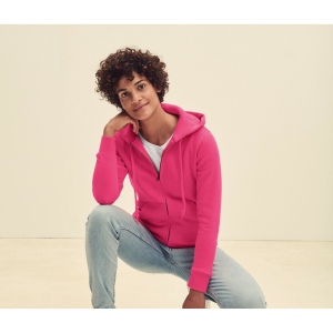 Sweat capuche grand zip femme 10