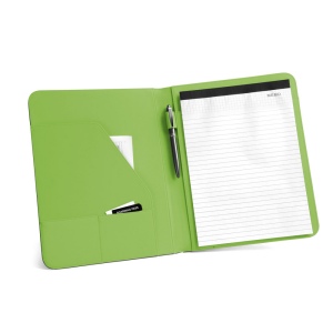 FITZGERALD. Porte-documents A4 en PU et 800D avec bloc de pages lignées 8
