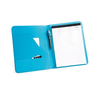 FITZGERALD. Porte-documents A4 en PU et 800D avec bloc de pages lignées 10