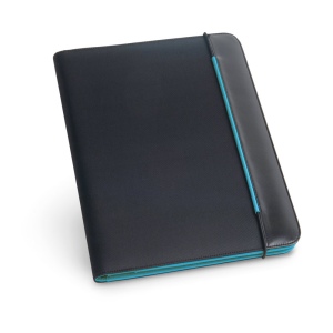FITZGERALD. Porte-documents A4 en PU et 800D avec bloc de pages lignées 5