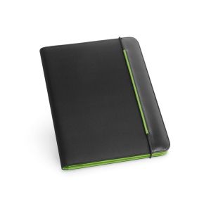 FITZGERALD. Porte-documents A4 en PU et 800D avec bloc de pages lignées 3