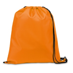 CARNABY. Sac à dos 210D avec cordons de serrage noirs 24