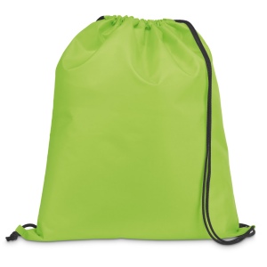 CARNABY. Sac à dos 210D avec cordons de serrage noirs 22