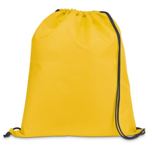 CARNABY. Sac à dos 210D avec cordons de serrage noirs 6