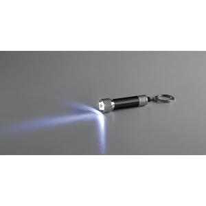 LERGAN. Porte-clés en aluminium avec lampe de poche 3 LED 8