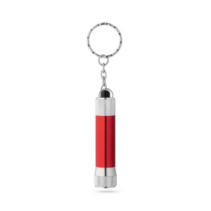 LERGAN. Porte-clés en aluminium avec lampe de poche 3 LED 9