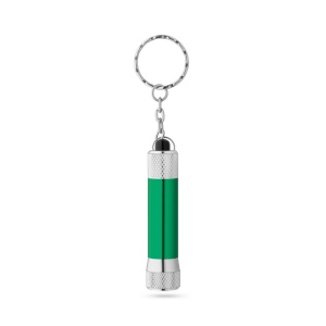 LERGAN. Porte-clés en aluminium avec lampe de poche 3 LED 10