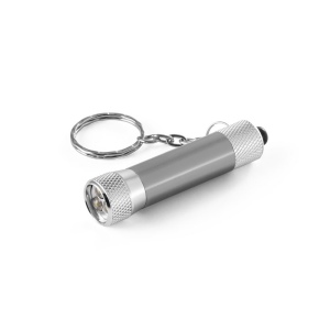 LERGAN. Porte-clés en aluminium avec lampe de poche 3 LED 6