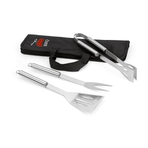 SOARES. Set de barbecue de 3 pièces en acier inoxydable 3