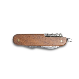 BELPIANO. Couteau de poche multifonction en acier inoxydable et bois 3