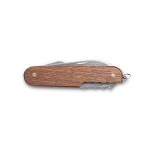 BELPIANO. Couteau de poche multifonction en acier inoxydable et bois 4