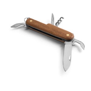 BELPIANO. Couteau de poche multifonction en acier inoxydable et bois 5