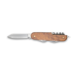BELPIANO. Couteau de poche multifonction en acier inoxydable et bois 2