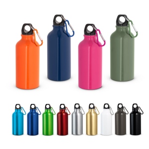 LANDSCAPE S. Bouteille de sport 400mL en aluminium avec mousqueton