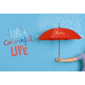 PATTI. Parapluie en polyester 190T avec ouverture automatique 15