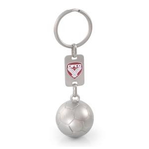 Porte-clés foot ou rugby 3d avec plaque personnalisee - kc087 2