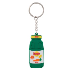 Porte-clés pvc souple 2d fond plat - 70 mm 2
