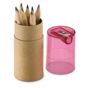 Tube 12 crayons de couleur - LAMBUT 5