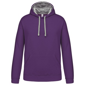 Sweat-shirt capuche contrastée homme 18